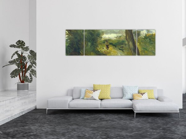 Obraz - Auguste Renoir, Landscape between Storms, reprodukce (170x50 cm)