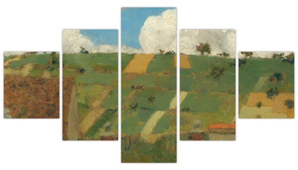 Obraz - Edouard Vuillard, Landscape of the Ile de France, reprodukce (125x70 cm)