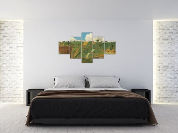 Obraz - Edouard Vuillard, Landscape of the Ile de France, reprodukce (125x70 cm)