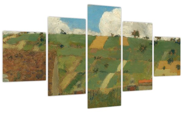 Obraz - Edouard Vuillard, Landscape of the Ile de France, reprodukce (125x70 cm)