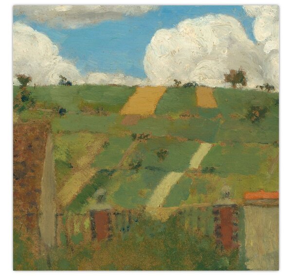 Obraz - Edouard Vuillard, Landscape of the Ile de France, reprodukce (30x30 cm)