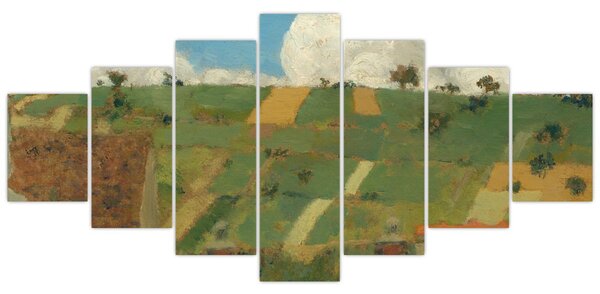 Obraz - Edouard Vuillard, Landscape of the Ile de France, reprodukce (210x100 cm)