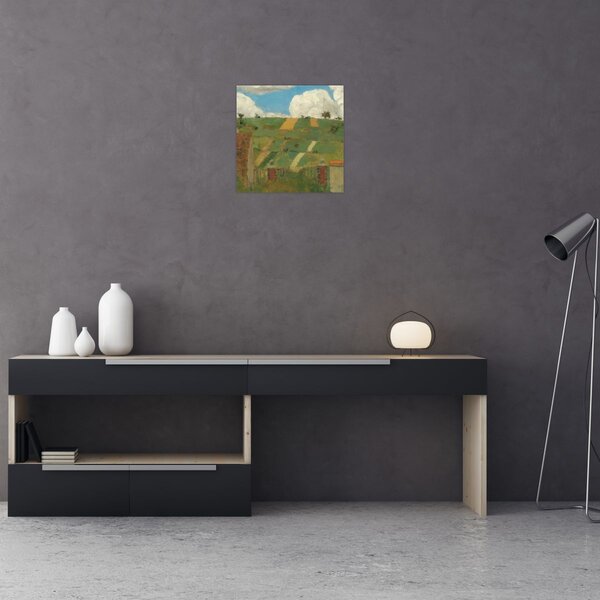 Obraz - Edouard Vuillard, Landscape of the Ile de France, reprodukce (30x30 cm)