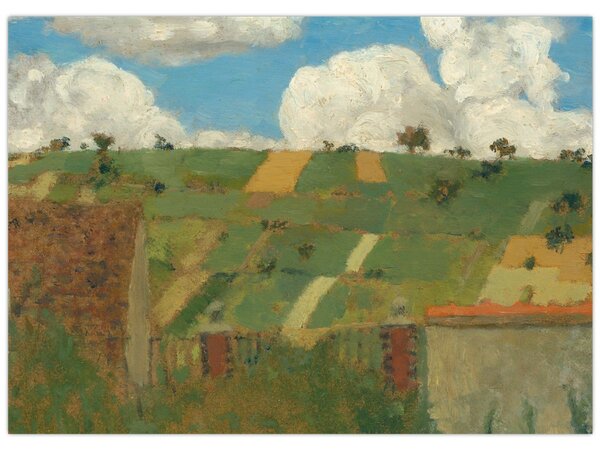Obraz - Edouard Vuillard, Landscape of the Ile de France, reprodukce (70x50 cm)