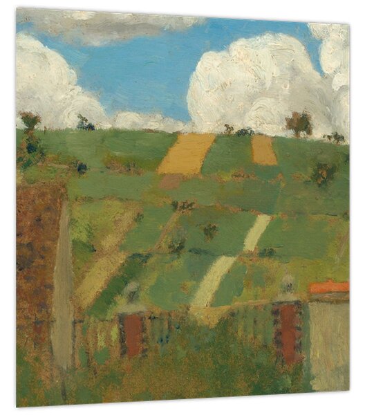 Obraz - Edouard Vuillard, Landscape of the Ile de France, reprodukce (30x30 cm)