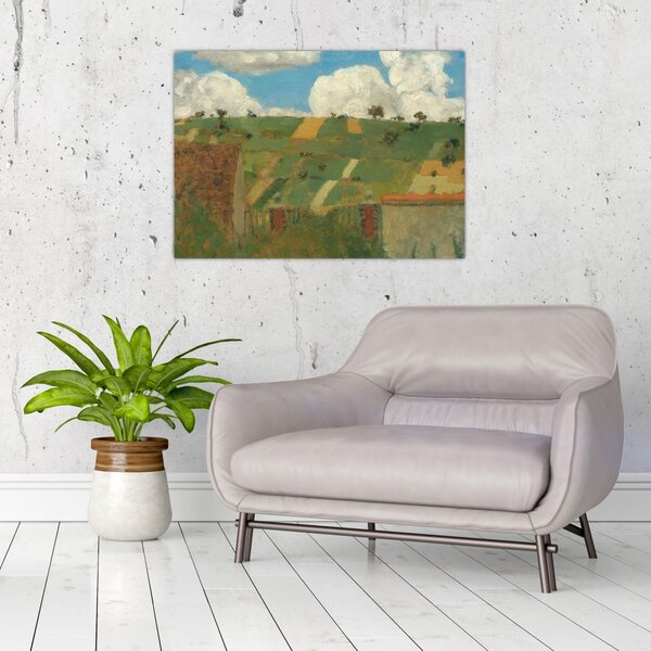 Obraz - Edouard Vuillard, Landscape of the Ile de France, reprodukce (70x50 cm)