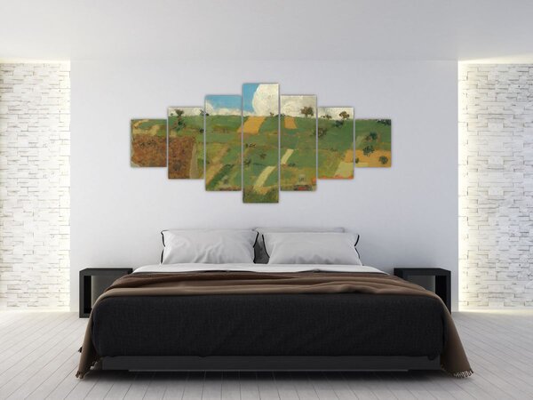 Obraz - Edouard Vuillard, Landscape of the Ile de France, reprodukce (210x100 cm)