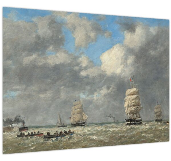 Obraz - Eugène Boudin, Le Havre, reprodukce (70x50 cm)