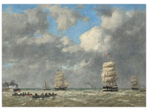 Obraz - Eugène Boudin, Le Havre, reprodukce (70x50 cm)