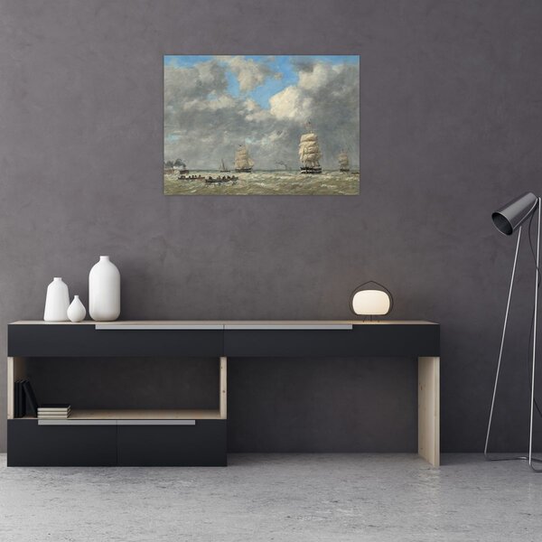 Obraz - Eugène Boudin, Le Havre, reprodukce (70x50 cm)