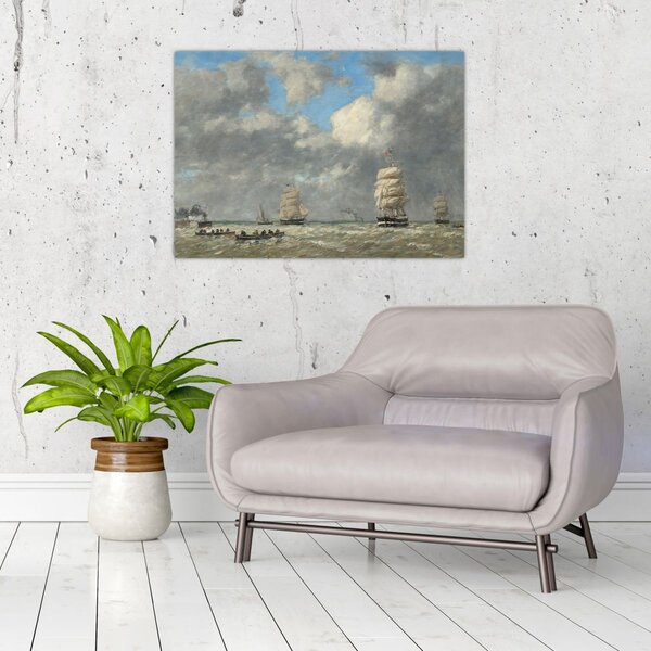 Obraz - Eugène Boudin, Le Havre, reprodukce (70x50 cm)