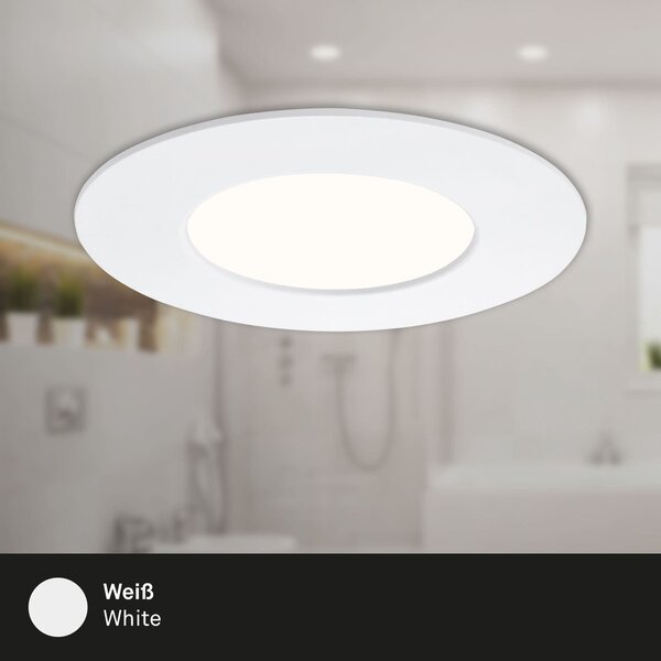 BRI 7113-436 3ks sada LED vestavné svítidlo, pr. 8,5 cm, 4,9 W, bílé - BRILONER