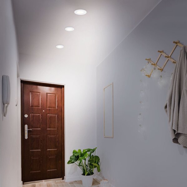 BRI 7113-436 3ks sada LED vestavné svítidlo, pr. 8,5 cm, 4,9 W, bílé - BRILONER