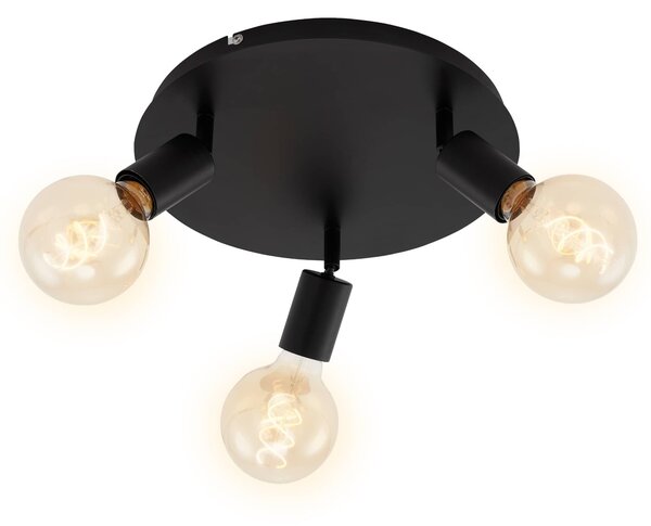 BRI 2868-035 Bodové svítidlo pr. 30 cm 3x E27 60W černá - BRILONER