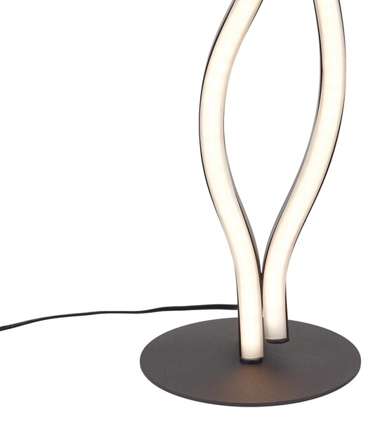 Designová stolní lampa černá vč. LED stmívatelná - Ying