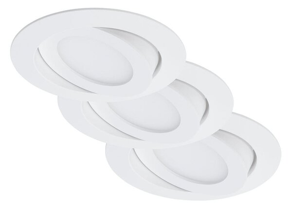 BRI 7283-036 3ks sada LED vestavné svítidlo, pr. 10,6 cm, 4,8 W, bílé - BRILONER