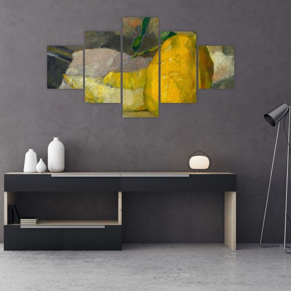 Obraz - French 19th Century, Melon and Lemon, reprodukce (125x70 cm)
