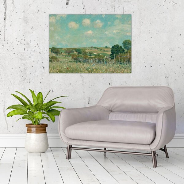 Obraz - Alfred Sisley, Meadow, reprodukce (70x50 cm)
