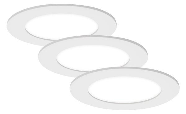 BRI 7115-436 3ks sada LED vestavné svítidlo, pr. 12 cm, 7 W, bílé - BRILONER