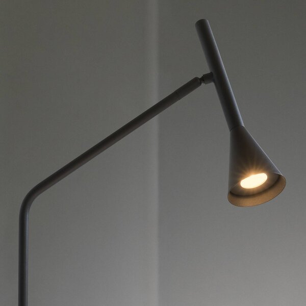 IDEAL LUX LED stolní lampa Diesis, černá, výška 65 cm, s stmívačem, stmívatelný, Černá, Obývací pokoj / jídelna, kov, Moderní
