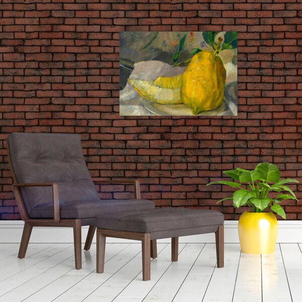 Obraz - French 19th Century, Melon and Lemon, reprodukce (70x50 cm)