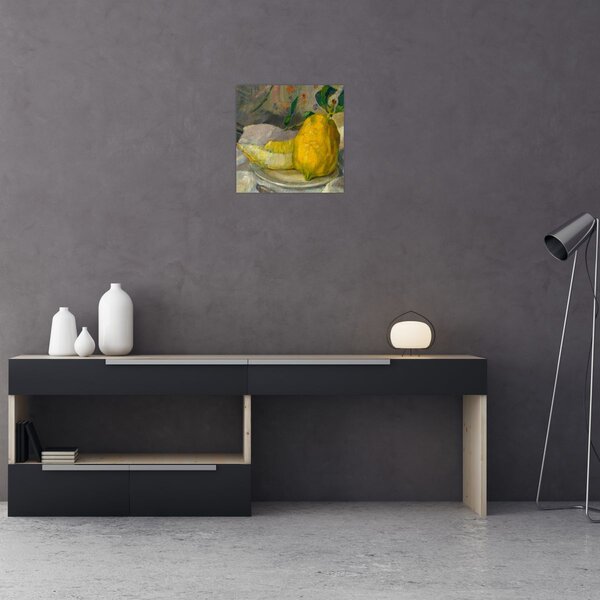 Obraz - French 19th Century, Melon and Lemon, reprodukce (30x30 cm)
