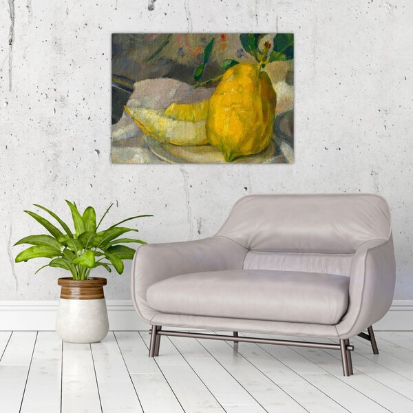 Obraz - French 19th Century, Melon and Lemon, reprodukce (70x50 cm)