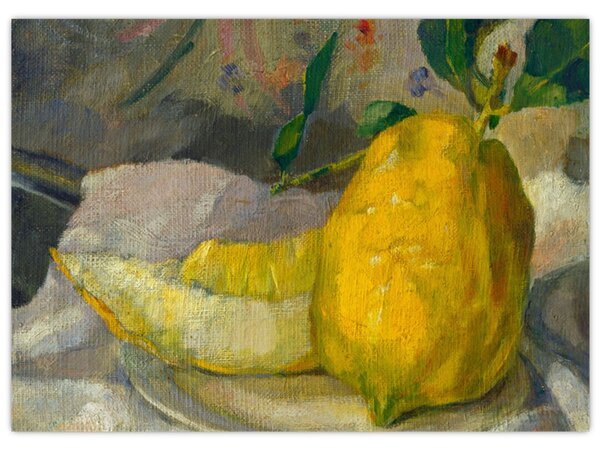 Obraz - French 19th Century, Melon and Lemon, reprodukce (70x50 cm)
