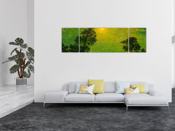 Obraz - Imitator of Ralph Albert Blakelock, Moonlight, reprodukce (170x50 cm)