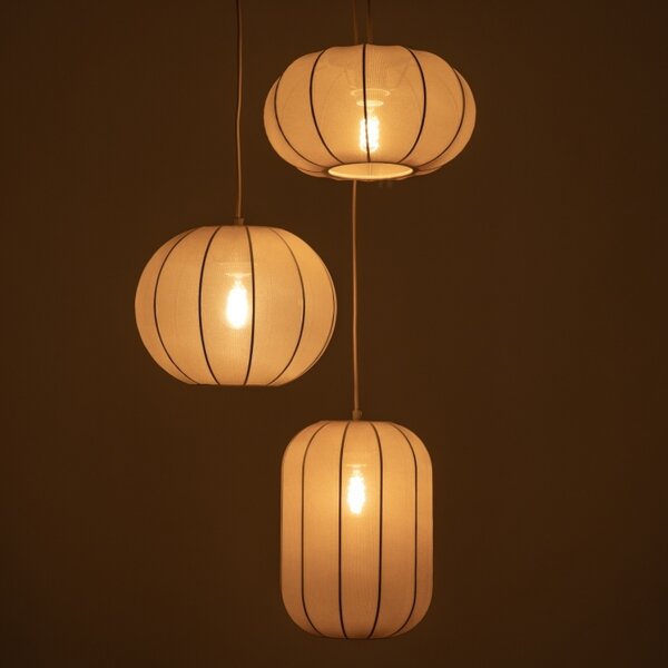 Závěsné svítidlo Yapan Dark Taupe Trio (LMD)