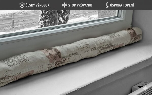 Protiprůvaňák - 130 cm - známky - 130 cm