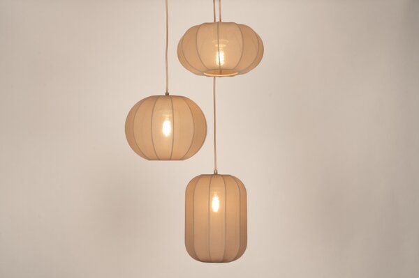 Závěsné svítidlo Yapan Dark Taupe Trio (LMD)
