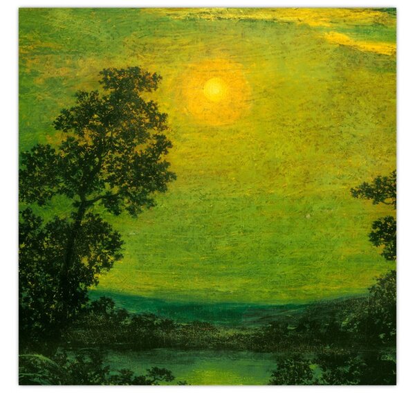 Obraz - Imitator of Ralph Albert Blakelock, Moonlight, reprodukce (30x30 cm)