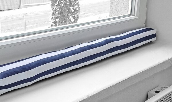 Protiprůvaňák - 70 cm - modrobílý proužek - 70 cm