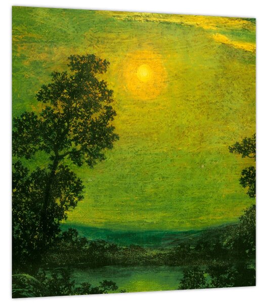 Obraz - Imitator of Ralph Albert Blakelock, Moonlight, reprodukce (30x30 cm)