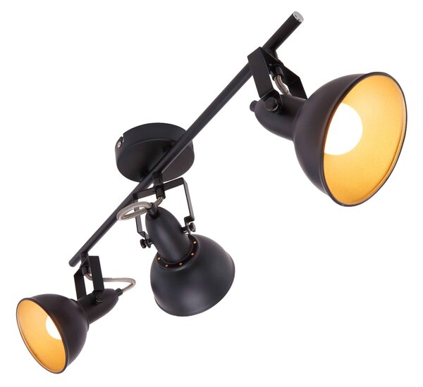 BRILO 2049-035 Bodové svítidlo 55,4 cm 3x E14 40W černá - BRILO