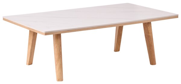 Konferenční stolek WALKER Bílý mramor