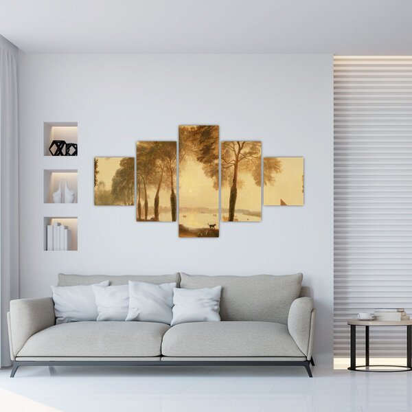 Obraz - Joseph Mallord William Turner, Mortlake Terrace, reprodukce (125x70 cm)