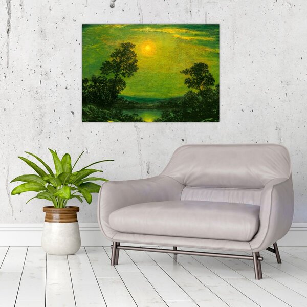 Obraz - Imitator of Ralph Albert Blakelock, Moonlight, reprodukce (70x50 cm)