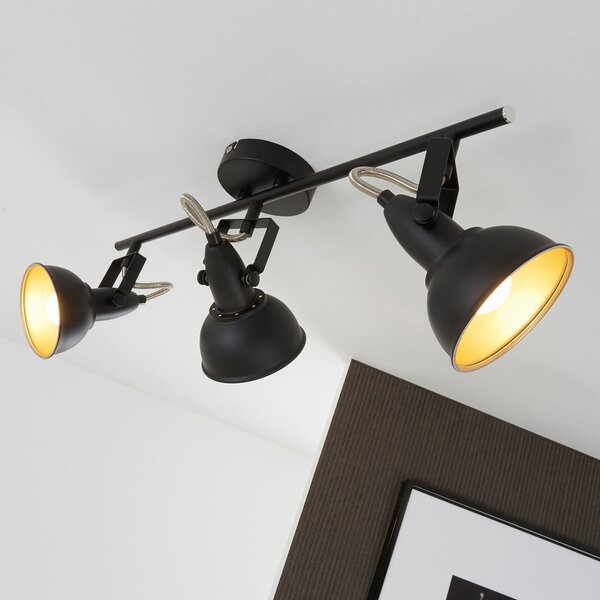 BRILO 2049-035 Bodové svítidlo 55,4 cm 3x E14 40W černá - BRILO