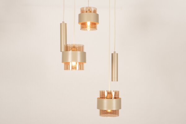 Závěsné svítidlo Retro 70er Trio 150 Round Taupe (LMD)