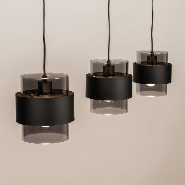 Závěsné svítidlo Retro 70er Line 110 Black (LMD)