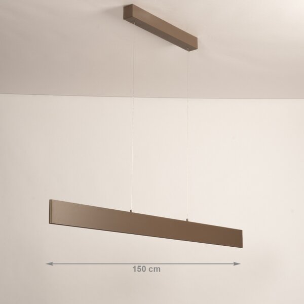 Závěsné stmívatelné LED svítidlo Linear 150 Brown (LMD)