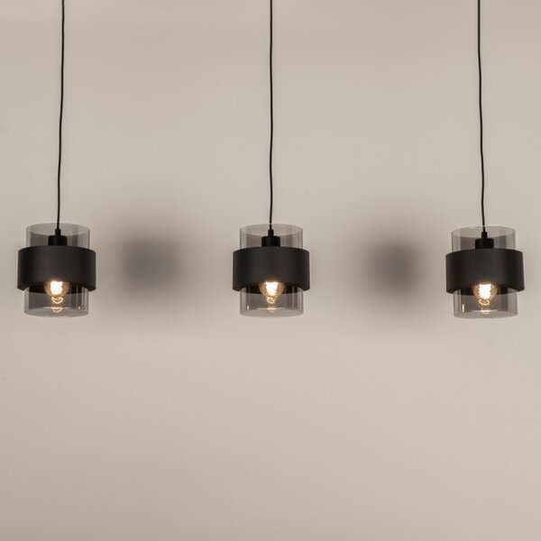 Závěsné svítidlo Retro 70er Line 110 Black (LMD)