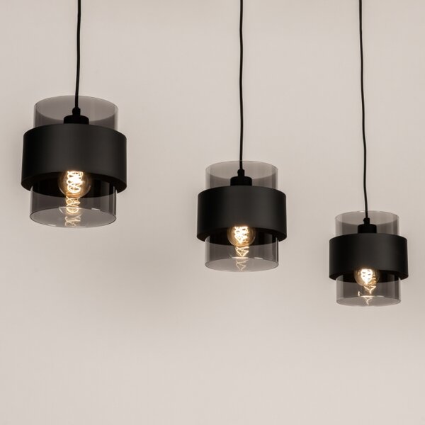 Závěsné svítidlo Retro 70er Line 110 Black (LMD)