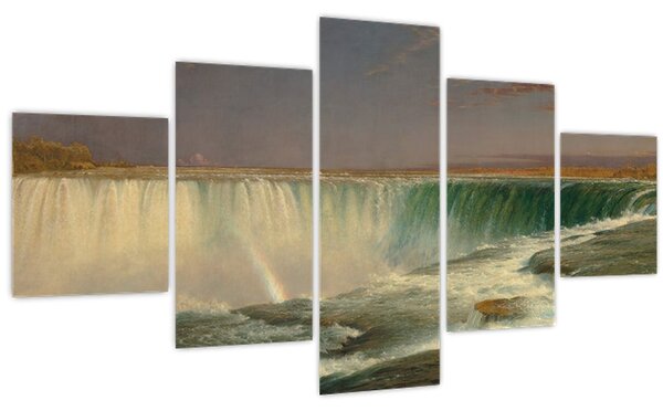Obraz - Frederic Edwin Church, Niagara, reprodukce (125x70 cm)
