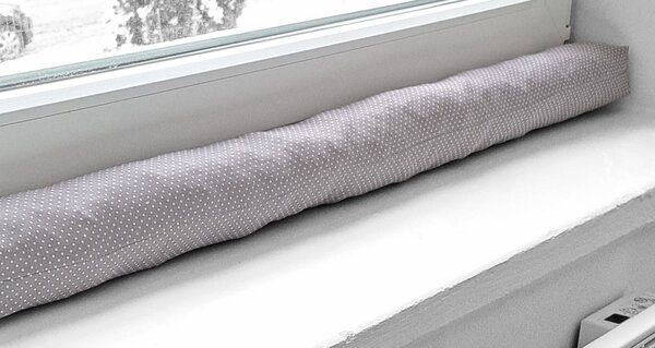 Protiprůvaňák - šedý puntík 70 cm