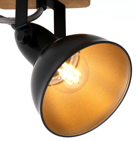 BRI 2901-015 Bodové svítidlo 15,7 cm 1x E14 25W černá - BRILONER