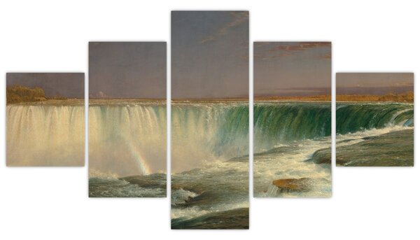 Obraz - Frederic Edwin Church, Niagara, reprodukce (125x70 cm)