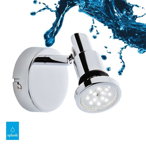 BRI 2992-018 LED bodové svítidlo pr. 8 cm 1xGU10 4,8W 400lm chrom - BRILONER